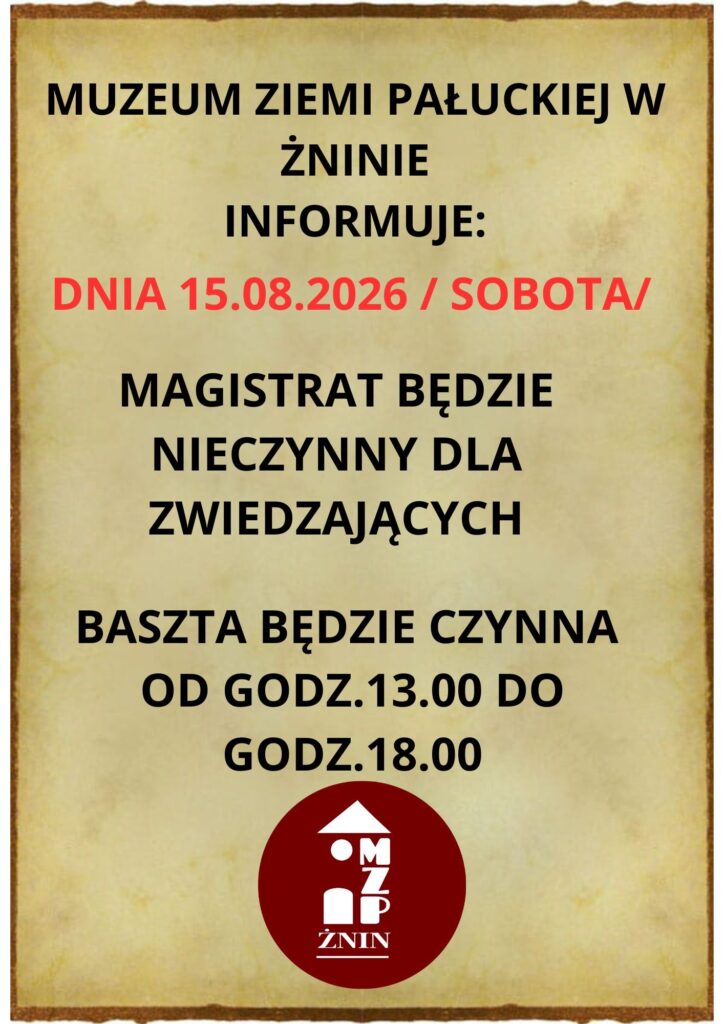 Info o nieczynnym muzeum.